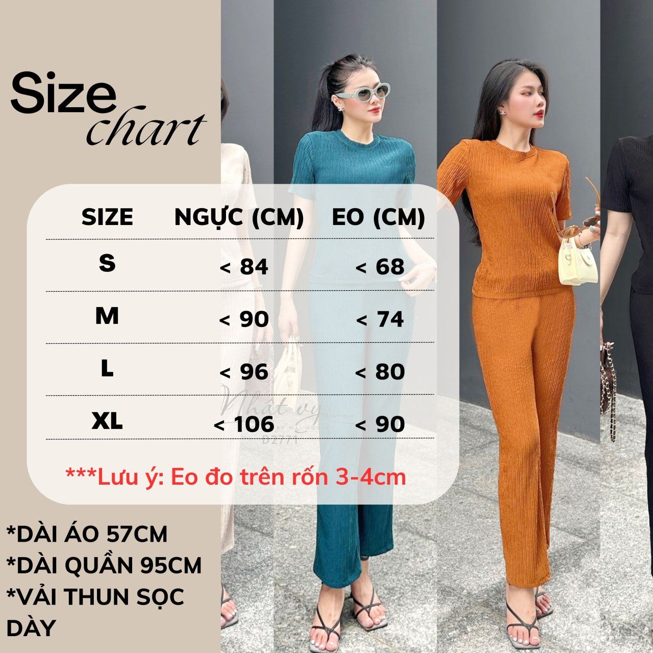 Set bộ thun áo cổ tròn - D2771