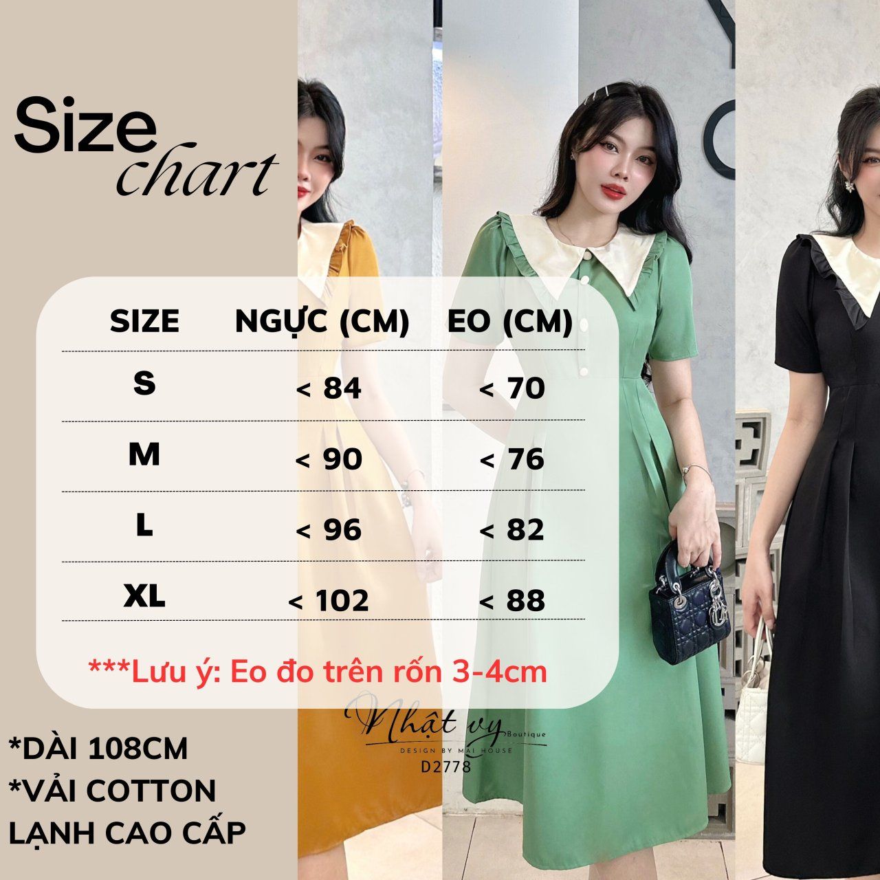 Đầm cổ tròn phối bèo dáng ôm đính cúc giả - D2778