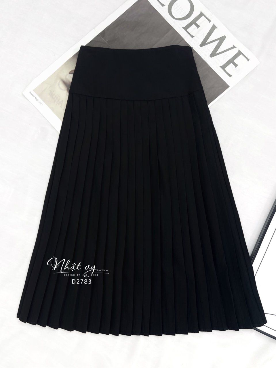Chân váy dập ly dáng dài - D2783
