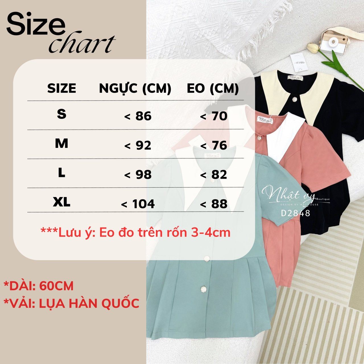  Áo peplum cổ tròn phối bèo - D2848 