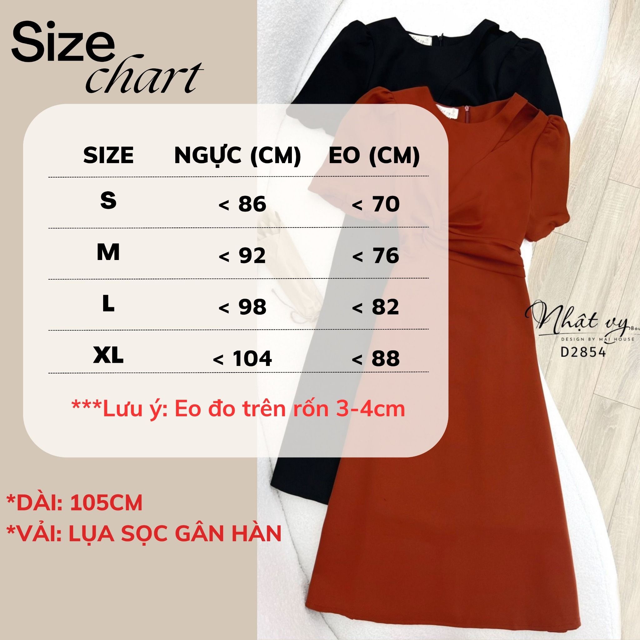 Đầm dáng ôm cổ tròn xoắn ngực - D2854
