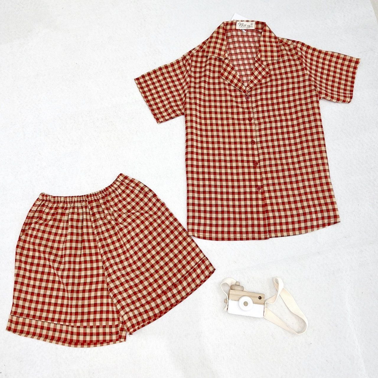 Set bộ đùi pijama hoạ tiết - D3141
