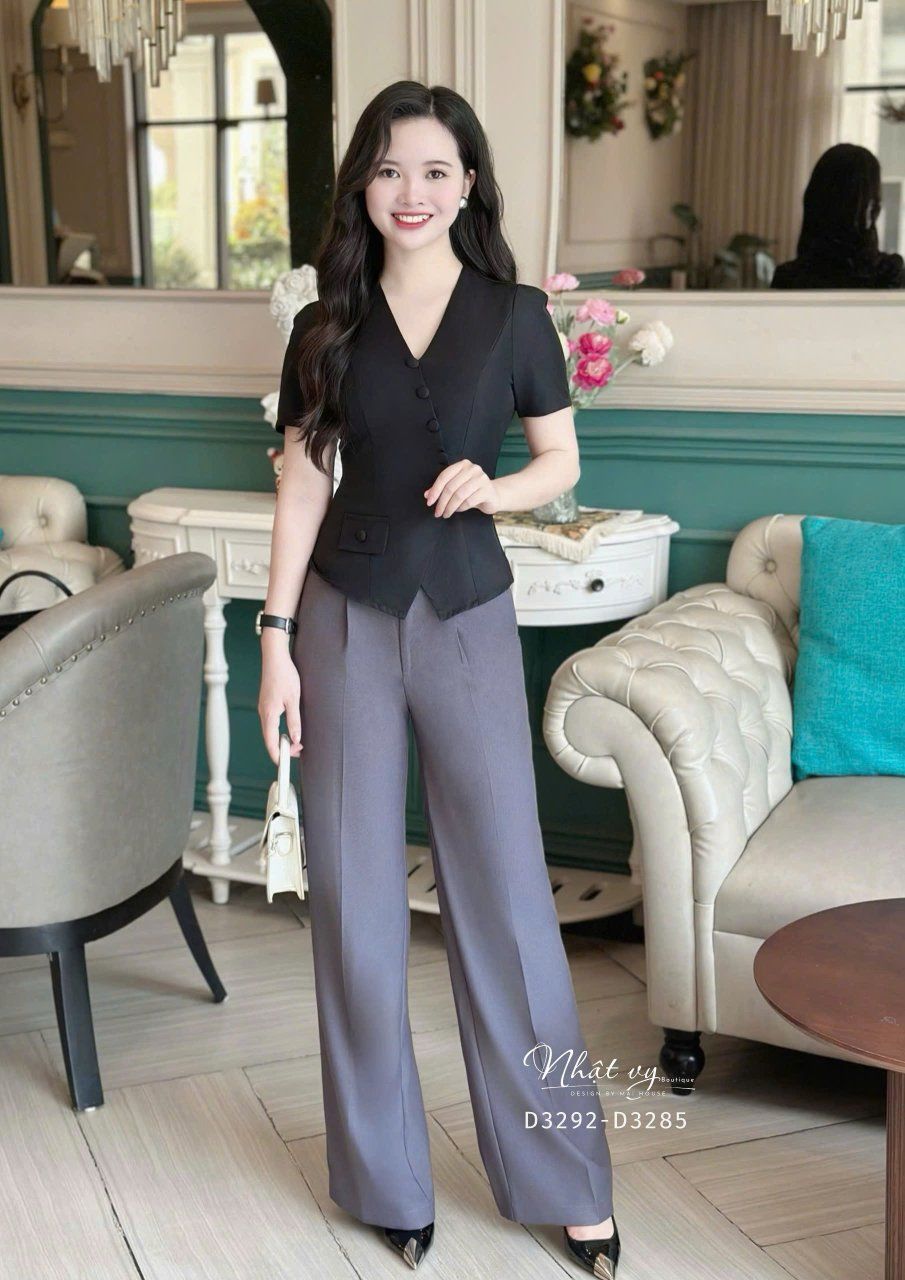 Quần tây form dáng suông - D3292