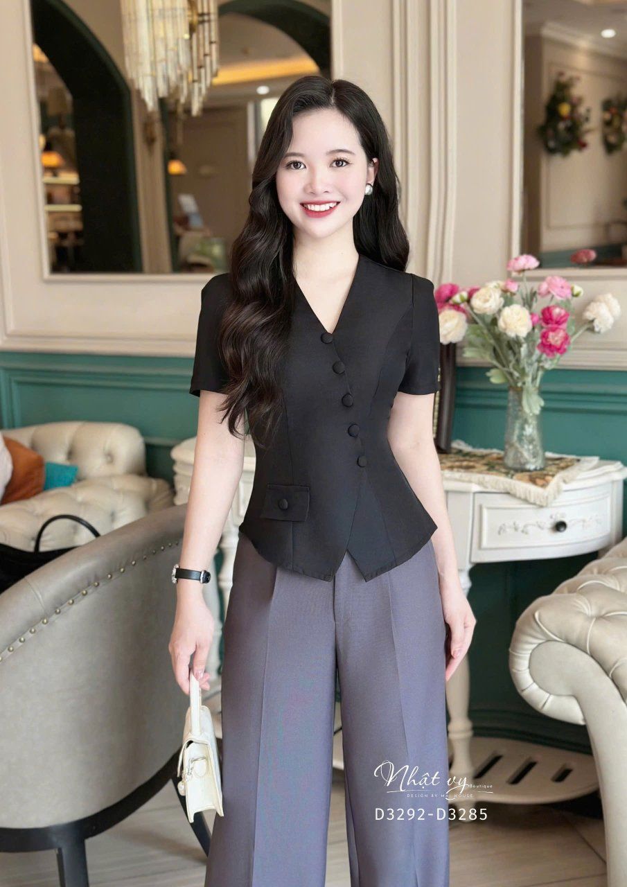 Quần tây form dáng suông - D3292