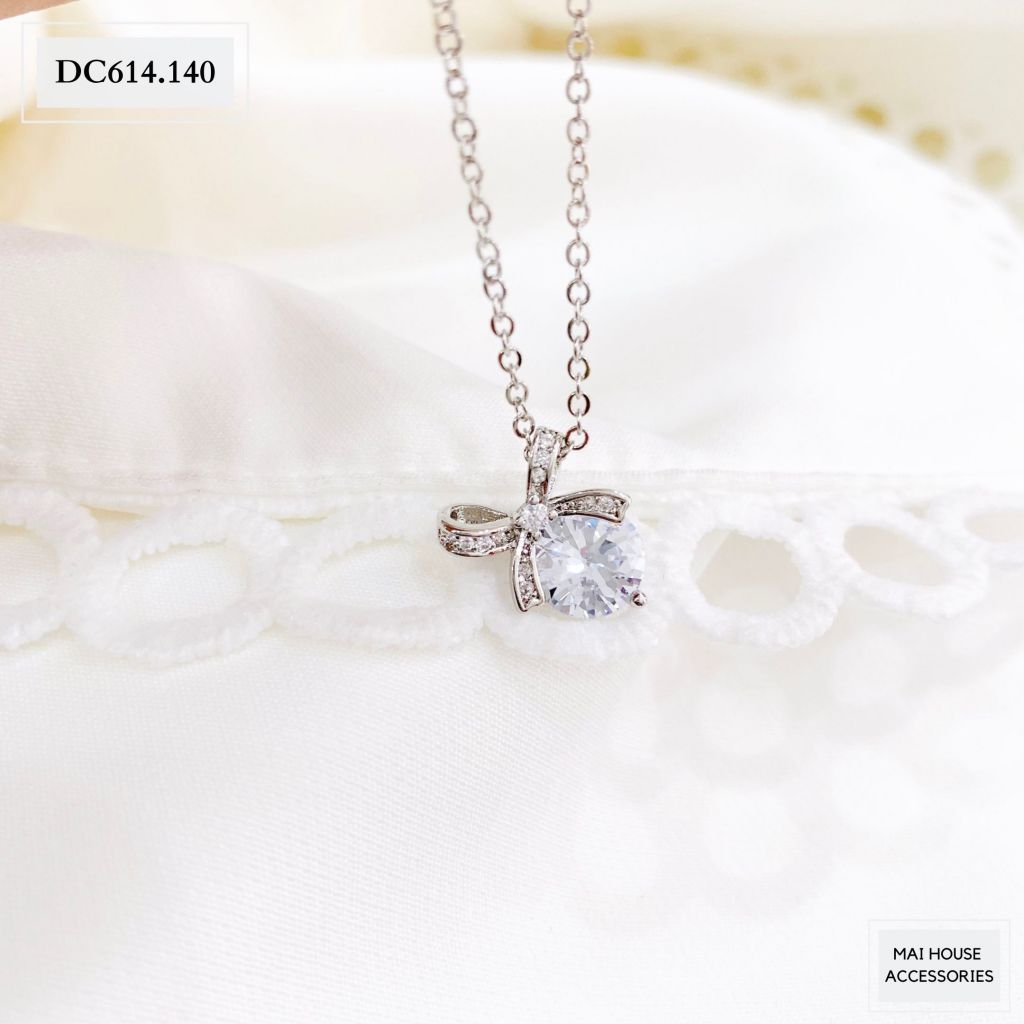 DÂY CHUYỀN NƠ ĐÍNH ĐÁ - DC614