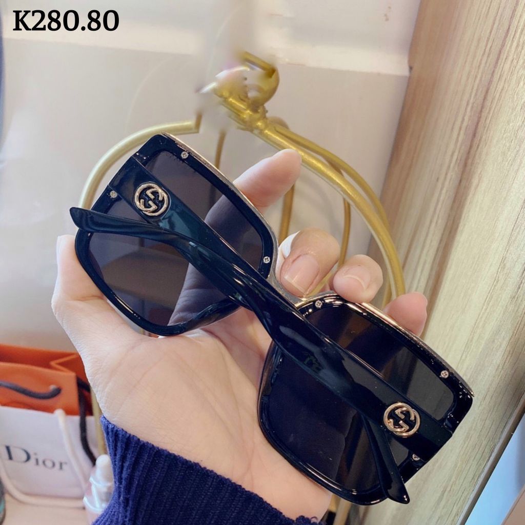 Kính mát nữ gọng vuông phối viền - K280