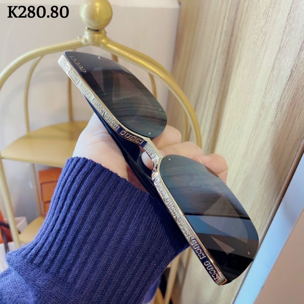 Kính mát nữ gọng vuông phối viền - K280