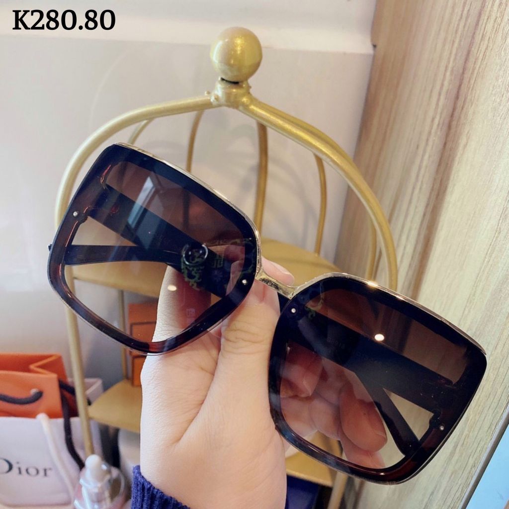 Kính mát nữ gọng vuông phối viền - K280