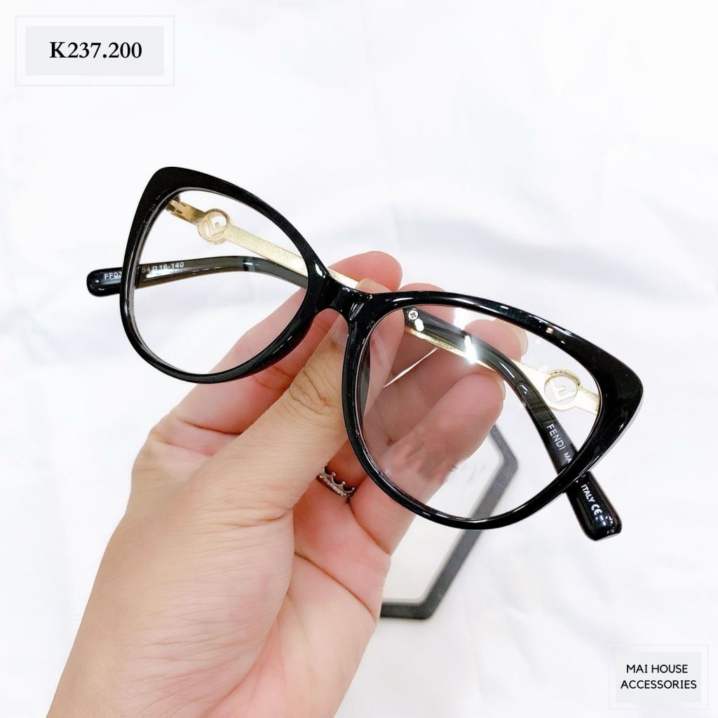 KÍNH FENDI MẮT MÈO GIẢ CẬN - K237