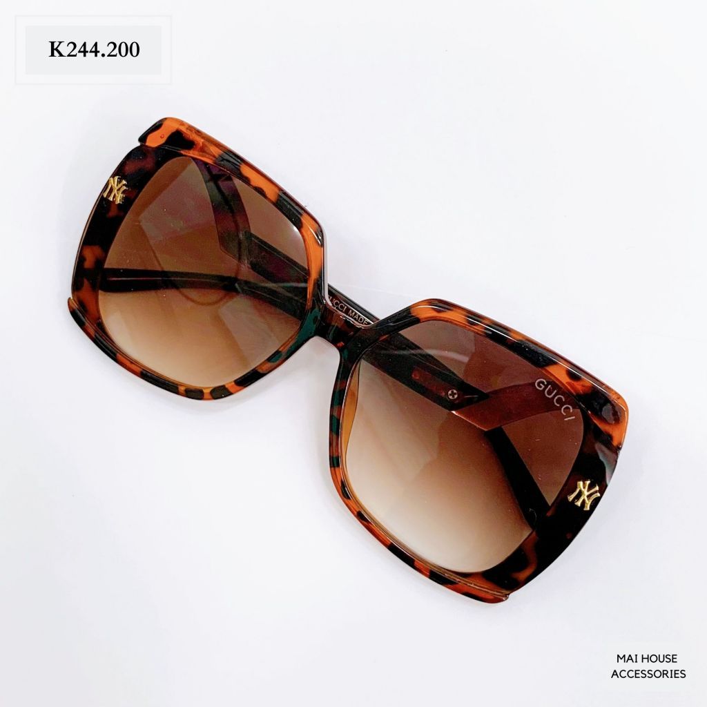KÍNH GUCCI VIỀN 2 BÊN - K244