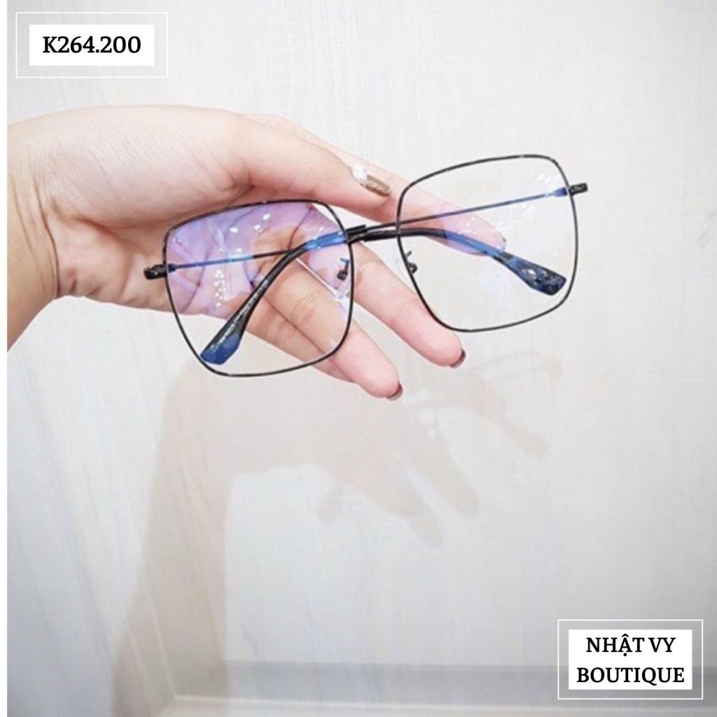Kính giả cận bảng to viền mỏng - K264