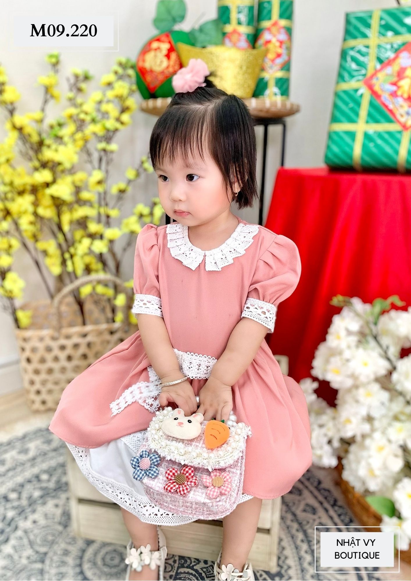 ĐẦM BÉ CÔNG CHÚA PHỐI REN - M09