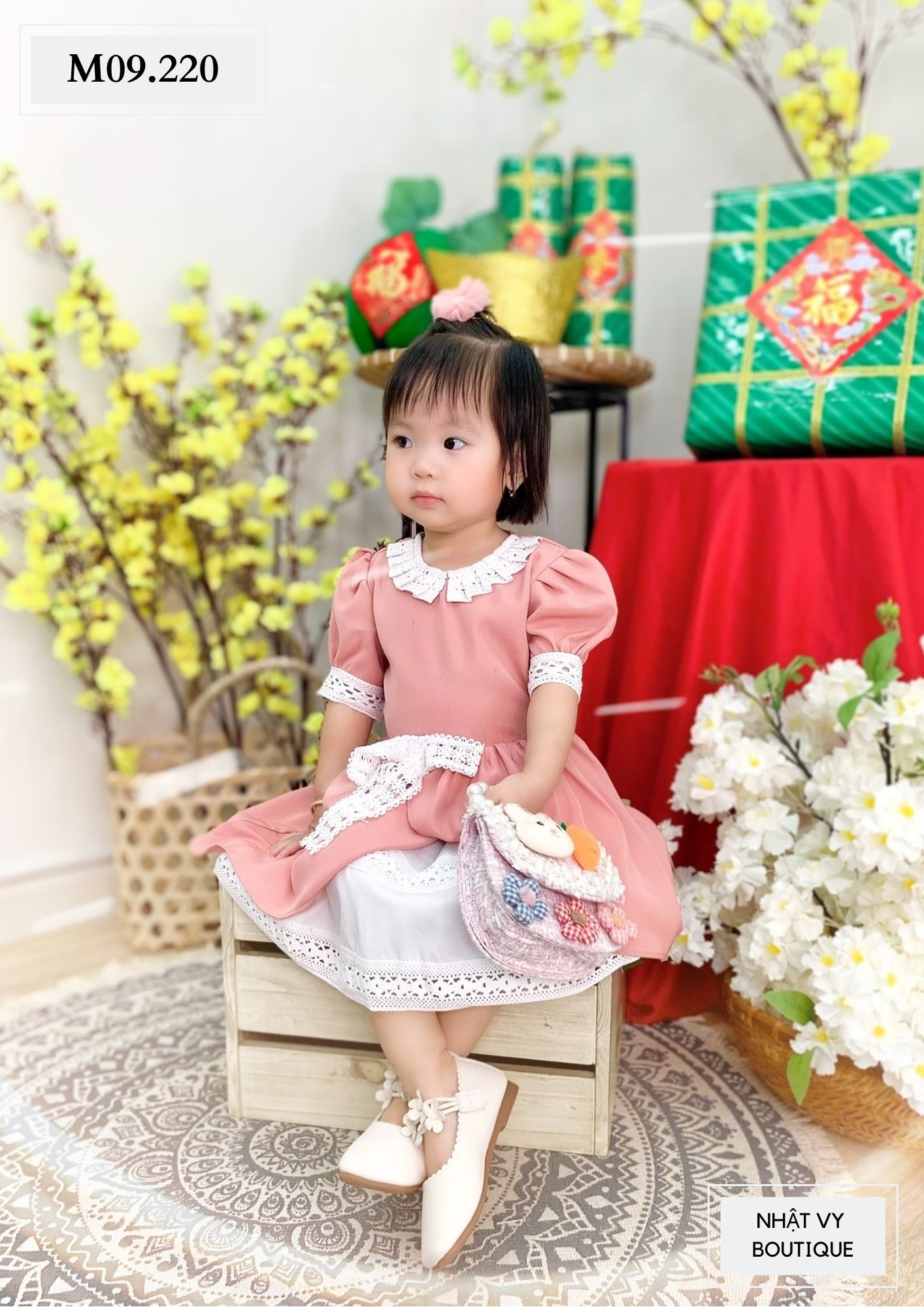 ĐẦM BÉ CÔNG CHÚA PHỐI REN - M09