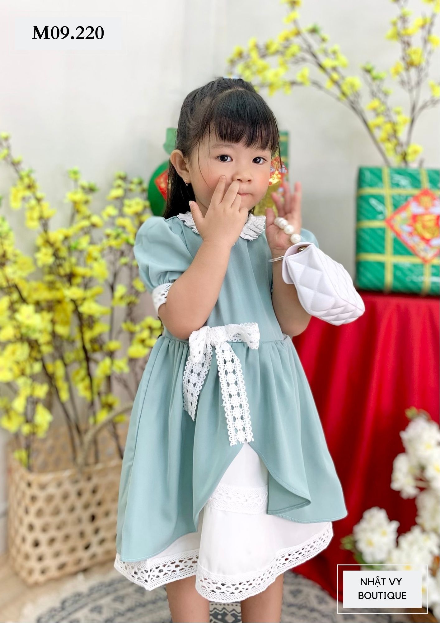 ĐẦM BÉ CÔNG CHÚA PHỐI REN - M09
