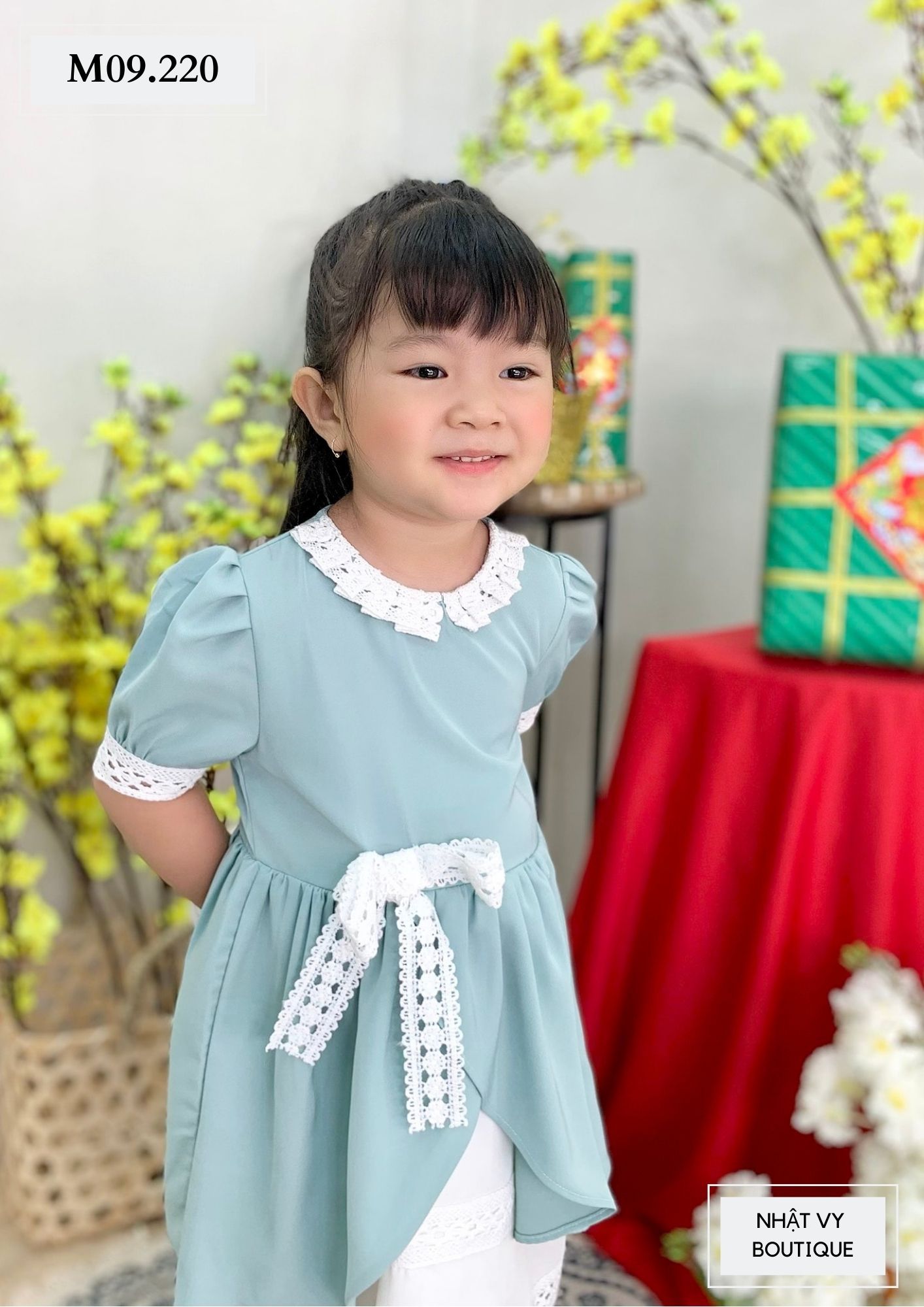 ĐẦM BÉ CÔNG CHÚA PHỐI REN - M09