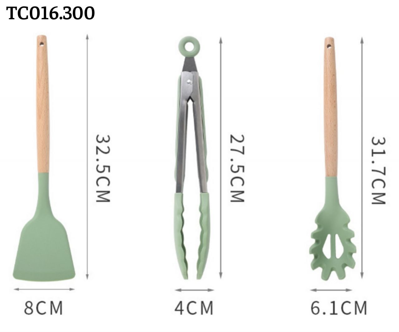 Bộ dụng cụ bếp 12 món - TC016