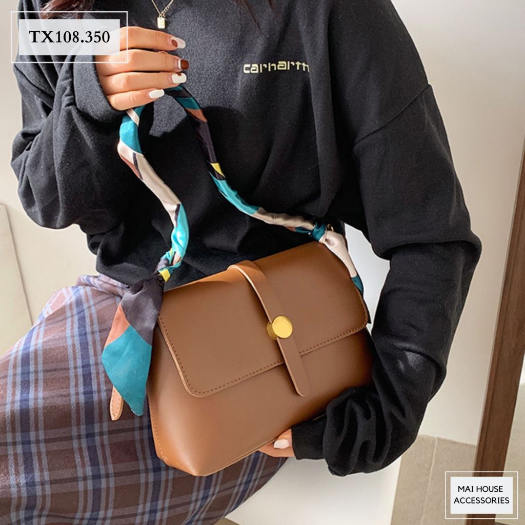 TÚI XÁCH DA PHỐI KHĂN TUBAN - TX108
