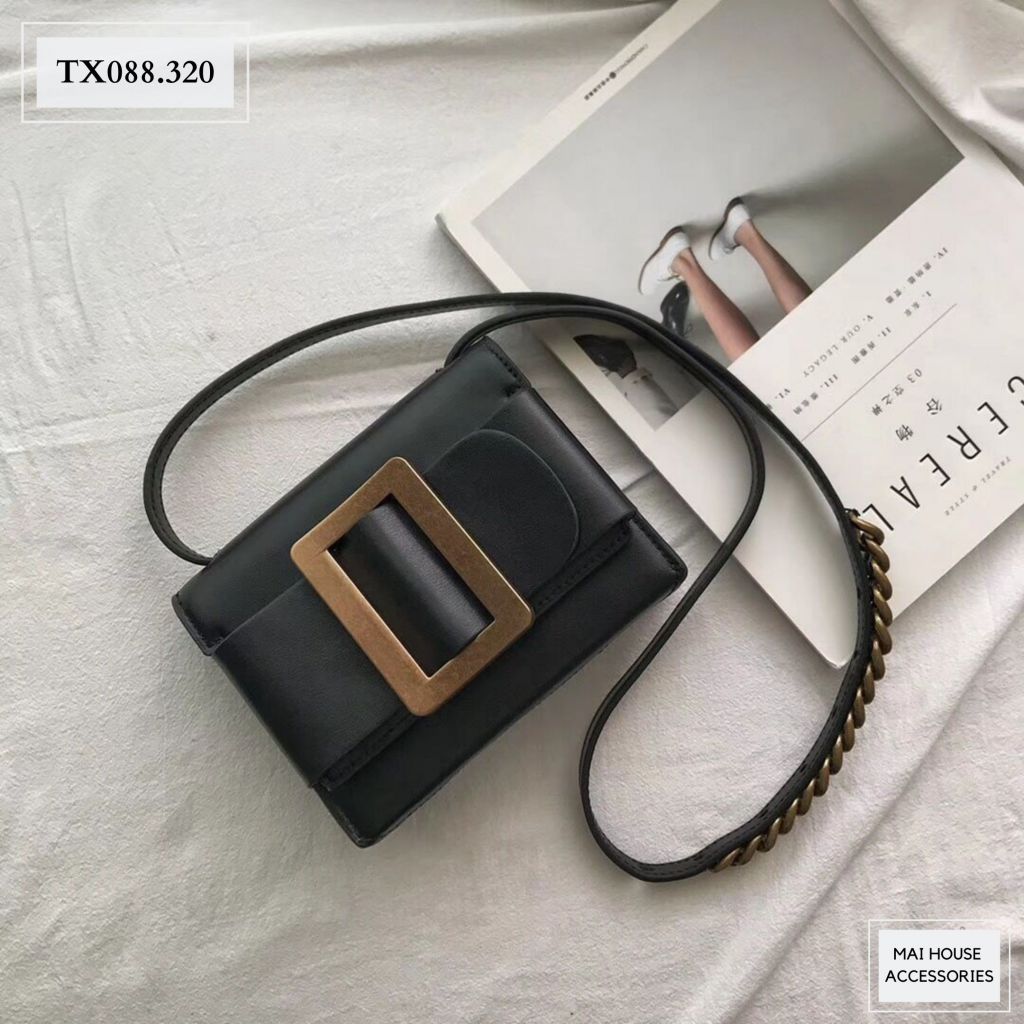 TÚI XÁCH VUÔNG KHOÁ VÀNG - TX88