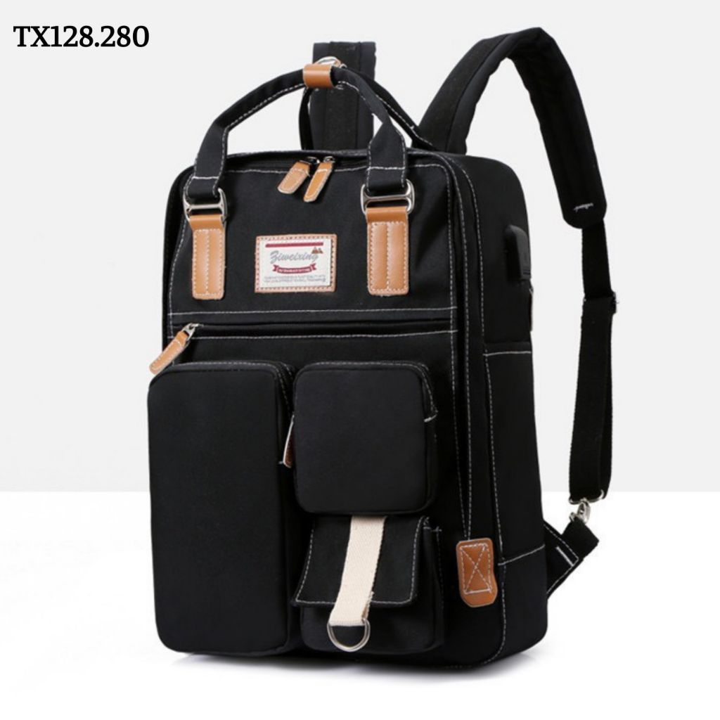 Balo thời trang chống thấm nước có đai sau cài tay kéo vali du lịch - TX128