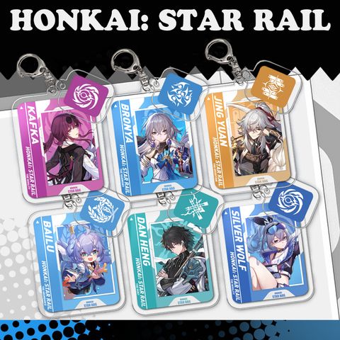 Móc khóa mica game Honkai Star Rail - Có móc nhỏ theo Hệ