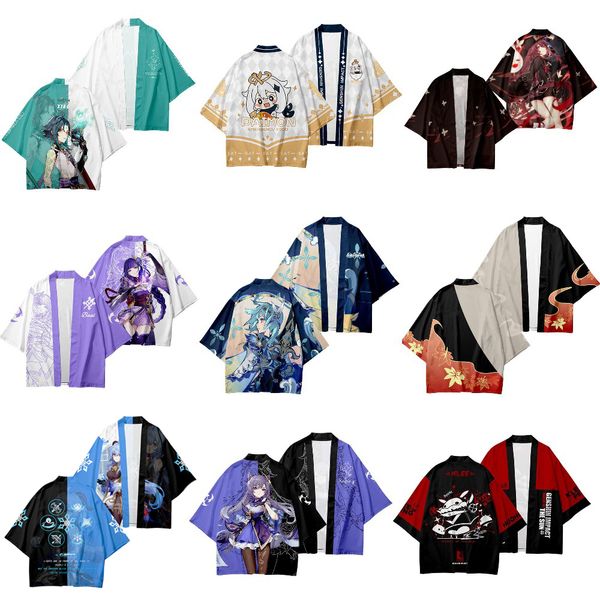 [Có nhiều mẫu] Áo khoác haori game Genshin Impact thời trang phong cách Nhật Bản