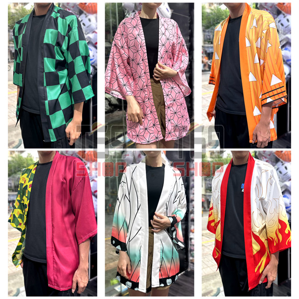 [Có nhiều mẫu] Áo khoác haori anime Kimetsu no Yaiba thời trang phong cách Nhật Bản