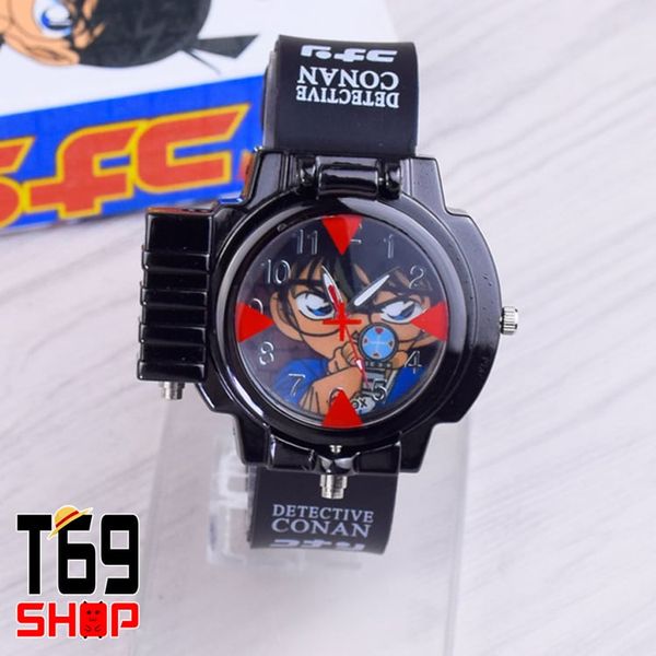Đồng hồ đeo tay anime Detective Conan có đèn laser