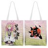 Túi tote vải canvas đeo chéo anime Kimetsu no Yaiba