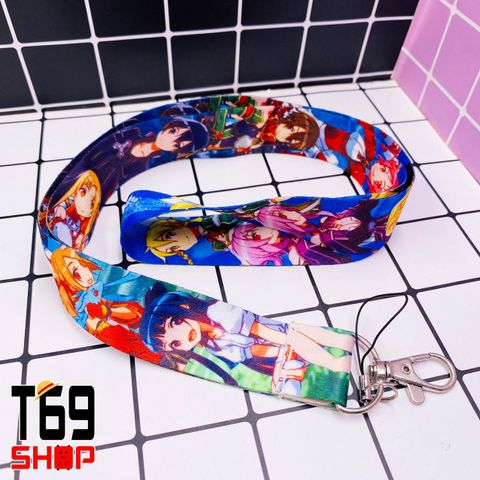 Dây đeo thẻ tên/móc khóa dây strap anime Sword Art Online