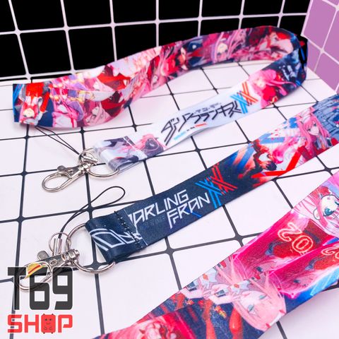 Dây đeo thẻ tên/móc khóa dây strap anime DARLING in the FRANXX