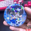 [Tặng bao bảo vệ] Huy hiệu anime Detective Conan có hiệu ứng lấp lánh (Size 5.8cm)