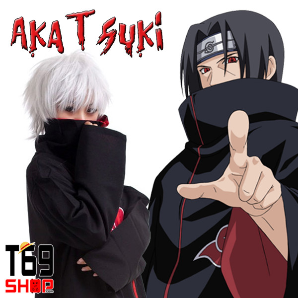 Áo choàng cosplay Akatsuki - anime Naruto