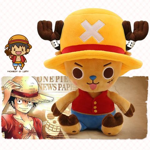 Gấu bông Chopper cosplay Luffy - anime One Piece