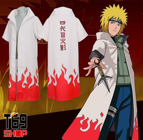 Áo choàng cosplay Minato - Hokage Đệ Tứ - anime Naruto