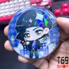 [Tặng bao bảo vệ] Huy hiệu anime Detective Conan có hiệu ứng lấp lánh (Size 5.8cm)