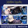 Vé laser anime Jujutsu Kaisen - Thẻ Bookmark dùng đánh dấu trang (Có hologram lấp lánh)