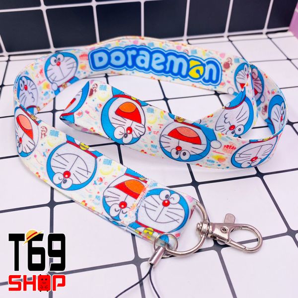 Dây đeo thẻ tên/móc khóa dây strap anime Doraemon