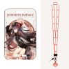 Dây đeo thẻ tên/móc khóa dây strap game Genshin Impact (Có kèm theo bảng tên + Vision nhỏ)