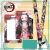 Dây đeo thẻ tên/móc khóa dây strap anime Kimetsu no Yaiba (Có kèm theo bảng tên)