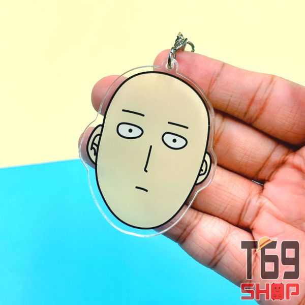 Móc khóa mica Saitama - anime One Punch Man