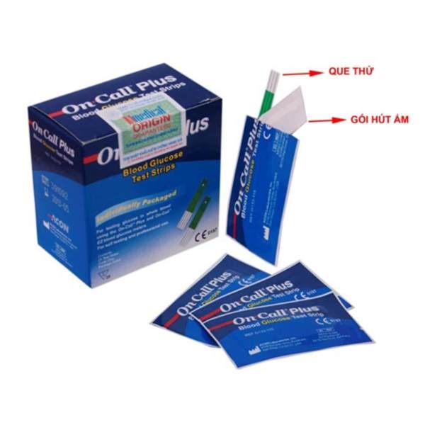 Que Thử Máy Đo Đường Huyết On-Call Plus (25 Que/Hộp)