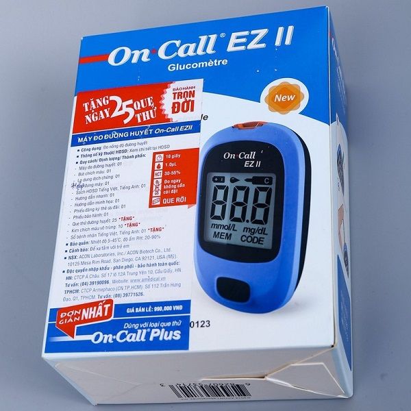 Máy Đo Đường Huyết On-Call EZII