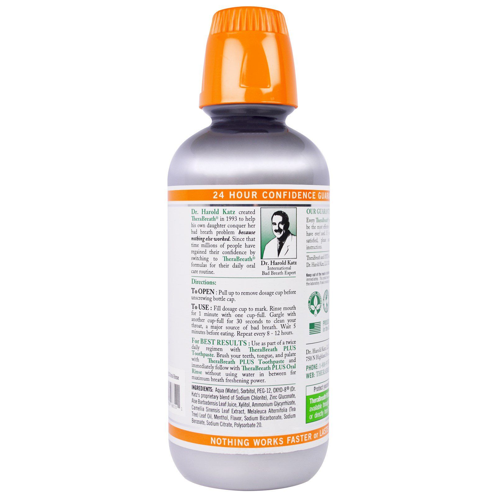 Nước Súc Miệng Therabreath Plus Oral Rinse Tác Động Mạnh 473ml
