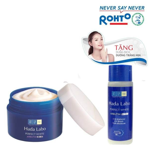 Kem Dưỡng Trắng Da Tối Ưu Hada Labo Perfect White Arbutin Cream 50g
