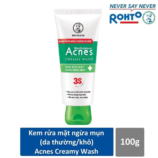 Kem Rửa Mặt Ngăn Ngừa Mụn Acnes Creamy Wash 50g
