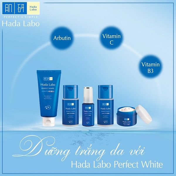 Tinh Chất Dưỡng Trắng Da Hada Labo Perfect White Arbutin Essence 30g