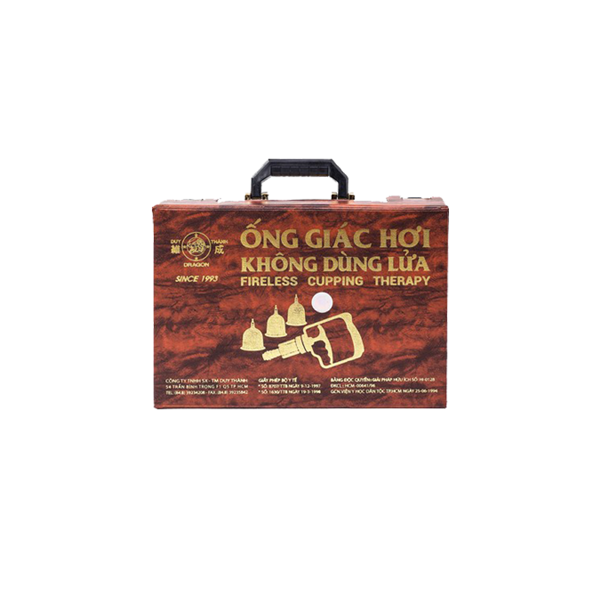 Bộ Giác Hơi Không Dùng Lửa A - YGH01 - 17 Ly Vali Nâu