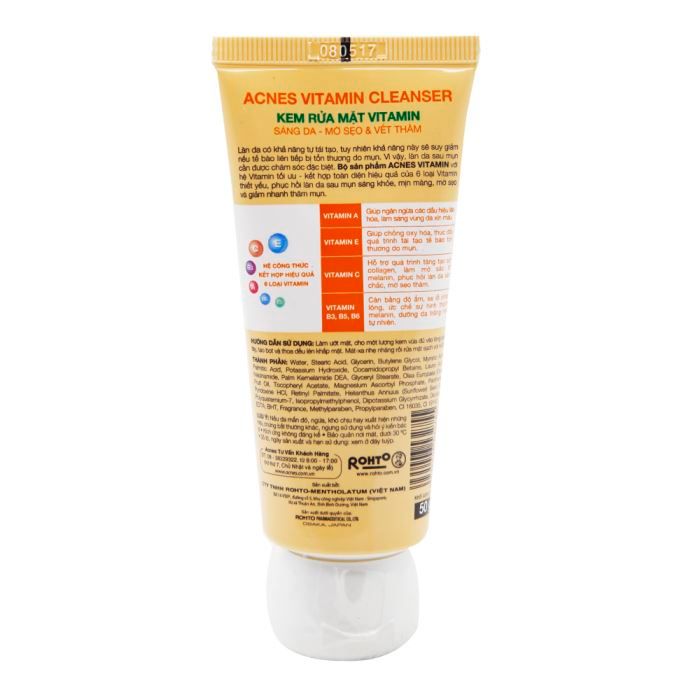Kem Rửa Mặt Acnes Vitamin Cleanser 100g