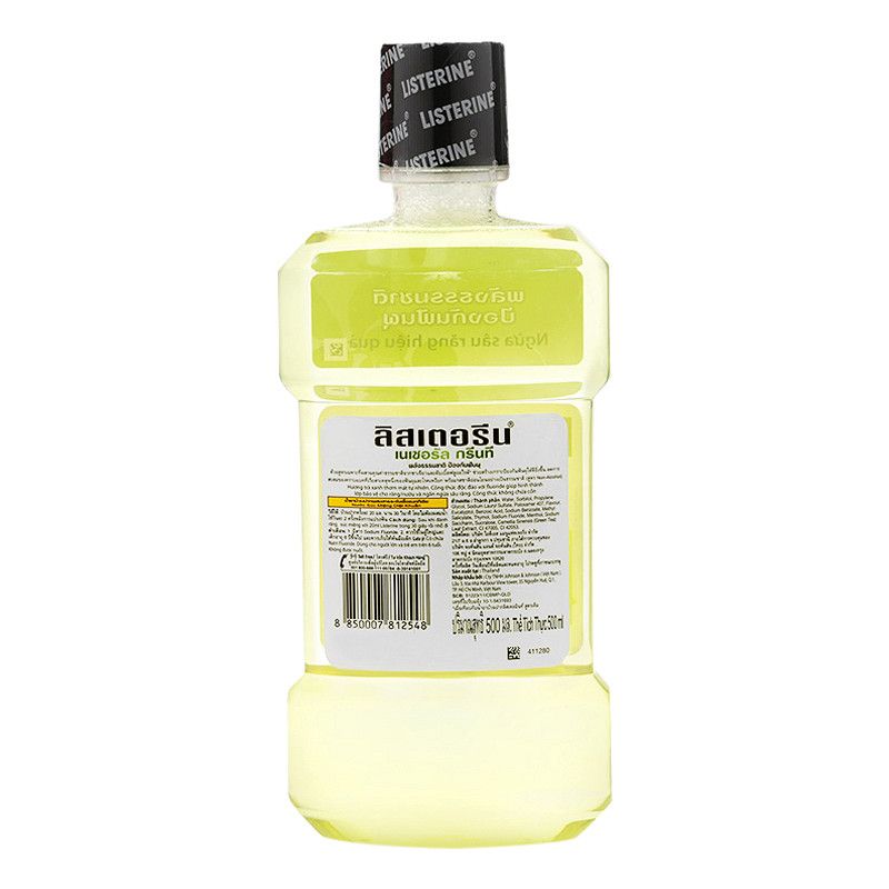 Nước Súc Miệng Listerine Natural Green Tea 500ml