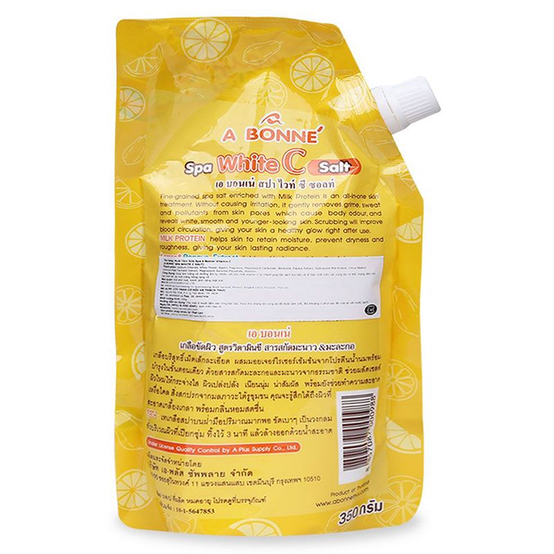 Muối Tắm Sữa Bò Tẩy Tế Bào Chết A Bonne Spa Vitamin C Salt Túi 350g
